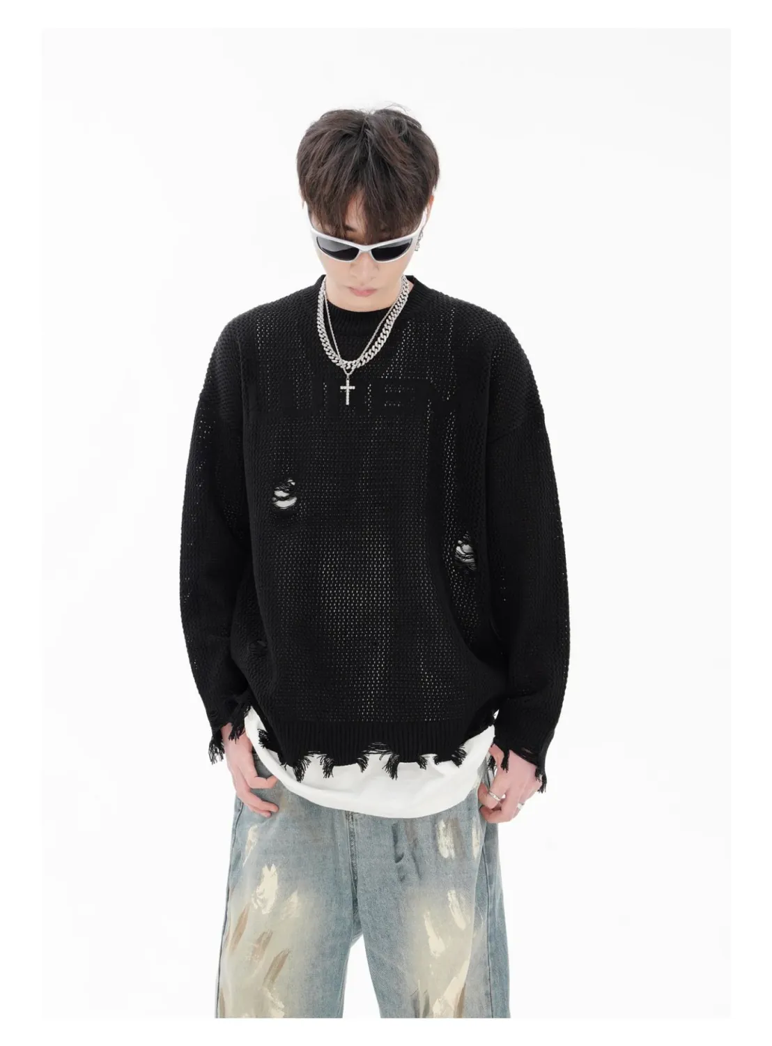 Bat Cage Shadow Knit Sweater