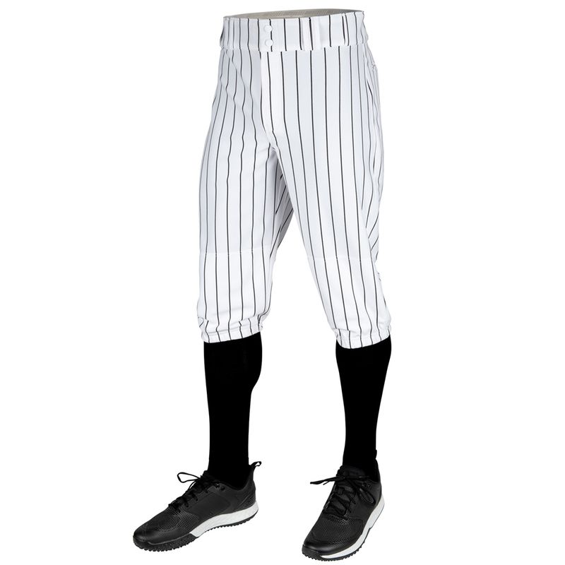 KNICKER CHAMPRO TRIPLE CROWN WHITE W. BLACK PINSTRIPE