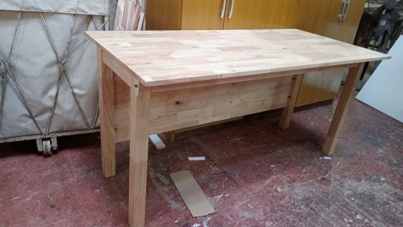 (L1924) Mesa De Trabajo O Escritorio De Diseño Industrial Muy Buenas Madera 150x70x75