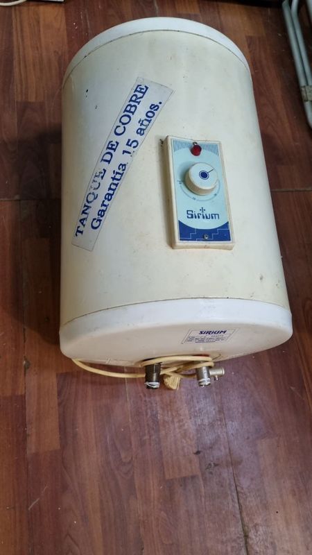 (L658) Calefon Tanque De Cobre 40L Funcionando Bien