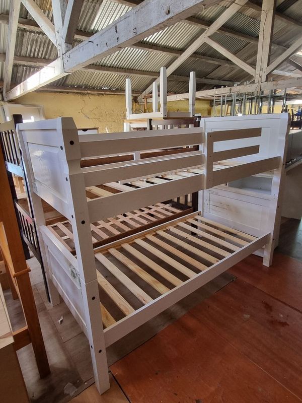 (L790) Cucheta En Madera Maciza Con Escalera Y Barandas (203x100x155)
