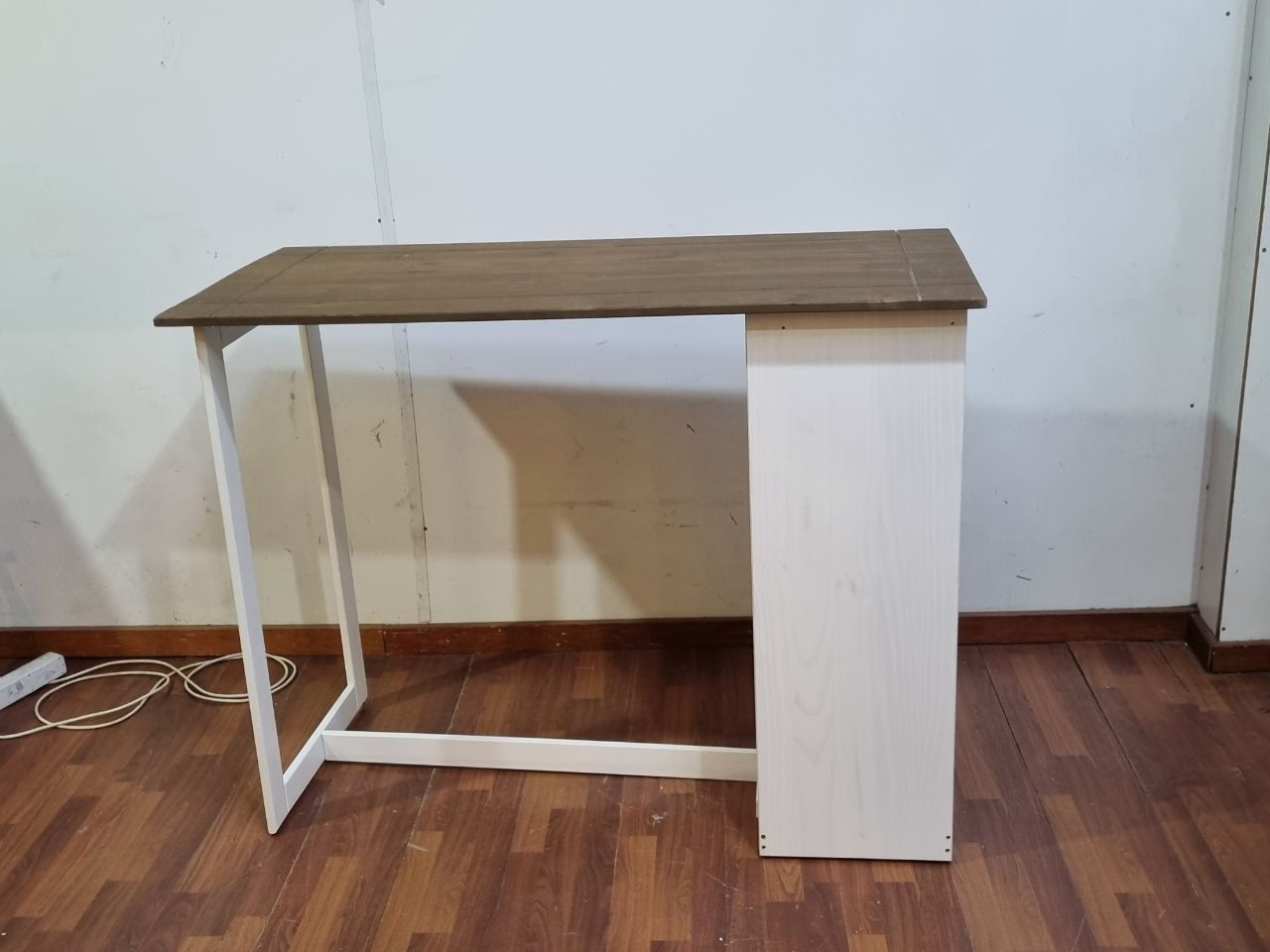 (L532) Desayunador Con Estanteria Todo Madera (131x60x112)