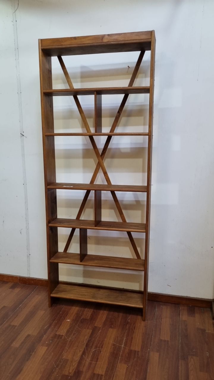 (L576) Biblioteca Estantería En Madera (85 x20x218)