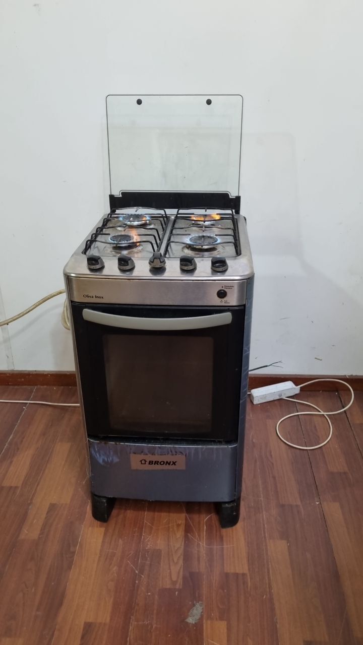(L715) Cocina A Super Gas Bronx 4 Hornallas Y Horno (55 x51x92)
