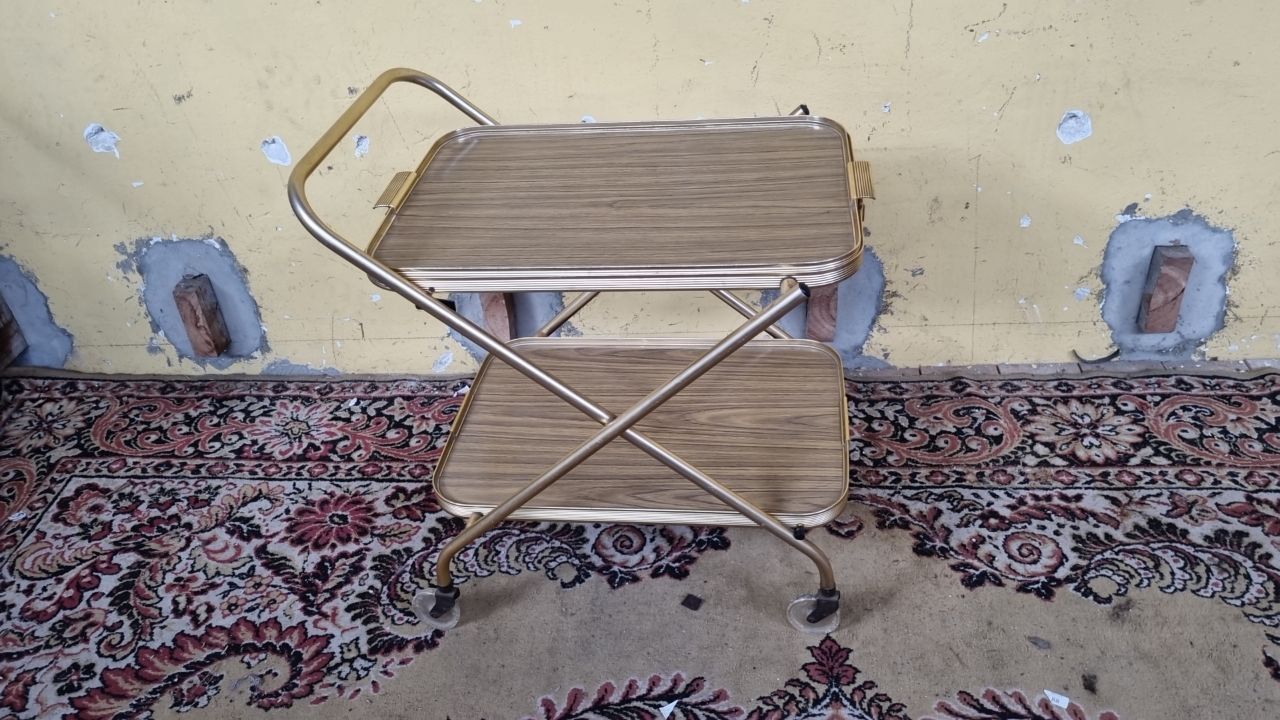 (L764) Barcito Rodante En Caño Y Carmica (62x50x65)