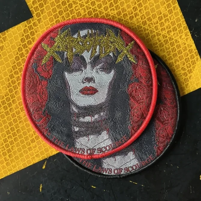 Sarcofago The Laws of Scourge Woven Patch