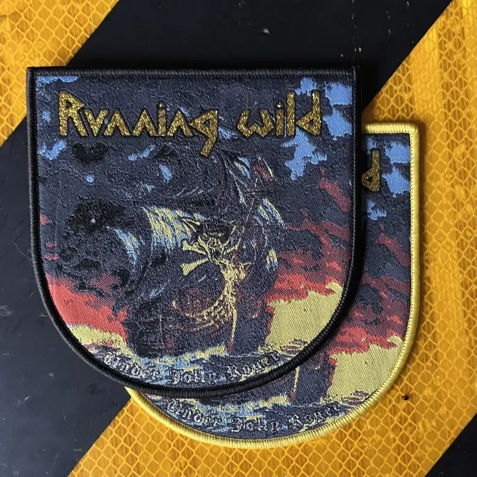 Running Wild Under Jolly Roger Woven Patch