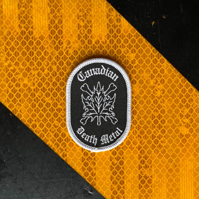 Canadian Death Metal mini woven patch