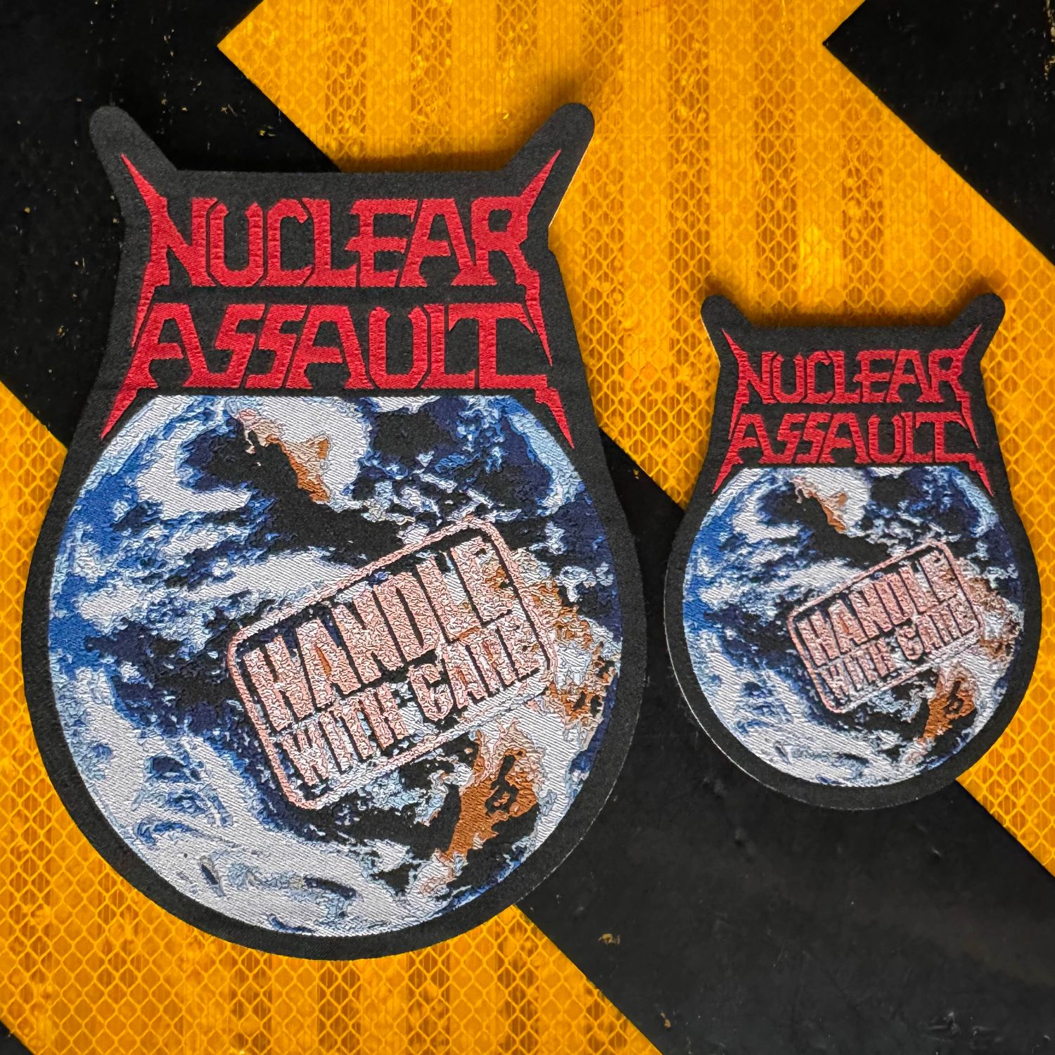 Nuclear Assault - Handle With Care woven patch
