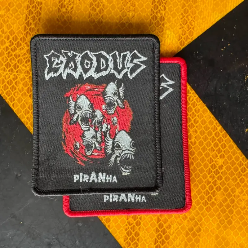Exodus Piranha Woven Patch