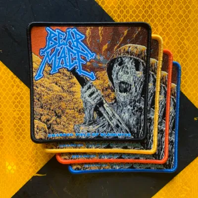 Bear Mace Charred Field of Slaughter Woven Patch