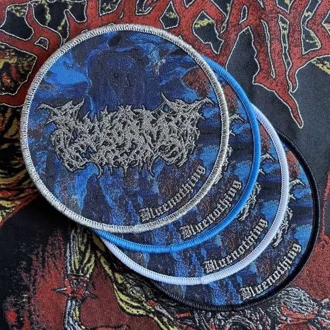 Worm Bluenothing Woven Patch