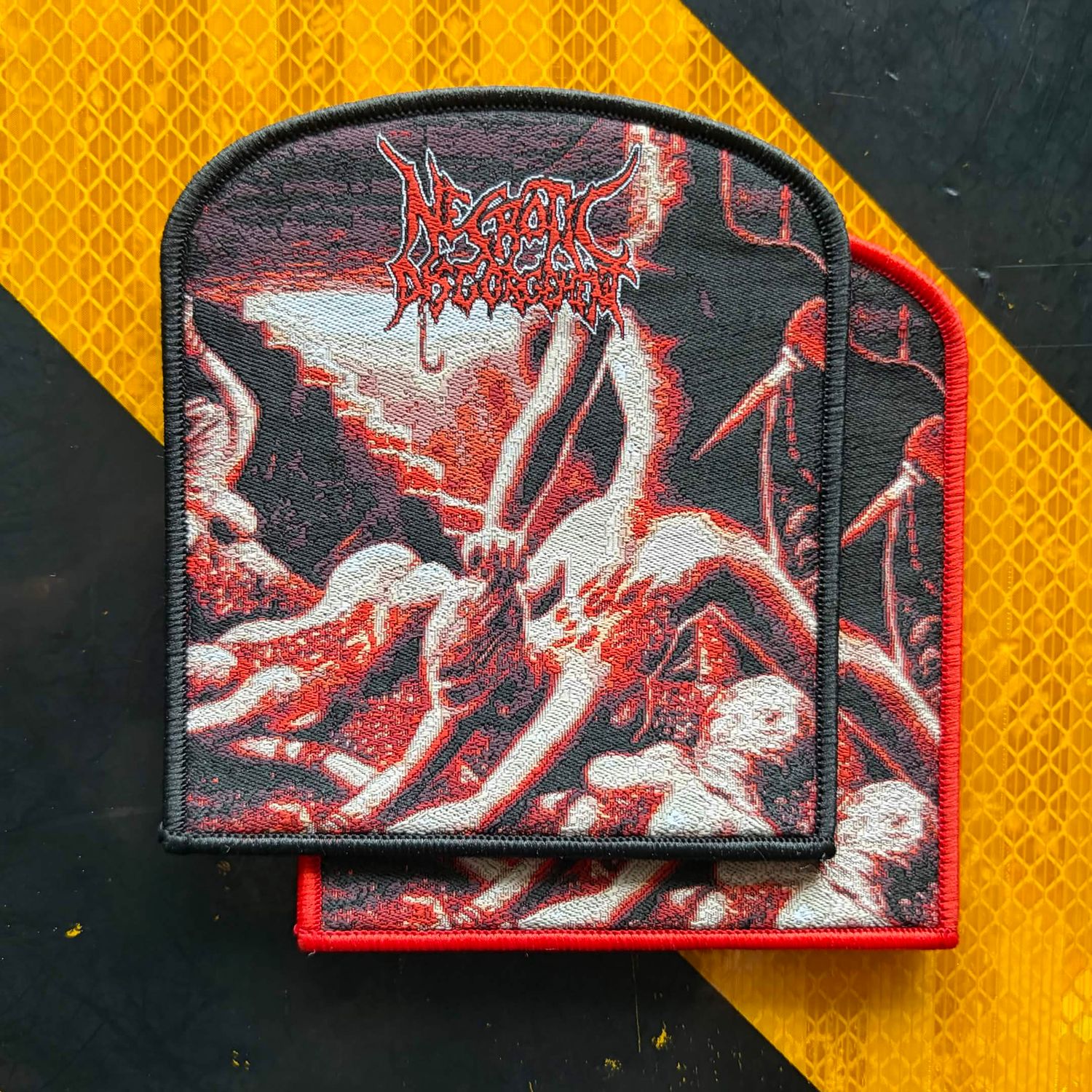 Necrotic Disgorgement - Suffocated in Shrinkwrap Woven Patch