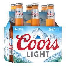 Coors Light 6pk 12oz Bottles