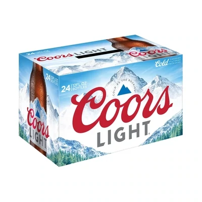 Coors Light 24pk 12oz Bottles