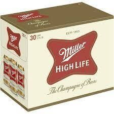 Miller High Life 30pk 12oz Cans