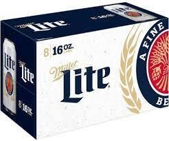 Miller Lite 8pk 16oz Cans