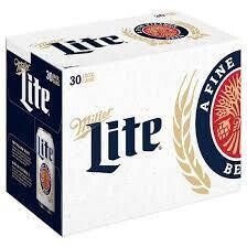 Miller Lite 30pk 12oz Cans
