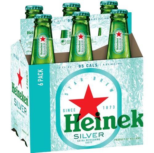 Heineken Silver 6pk Bottles