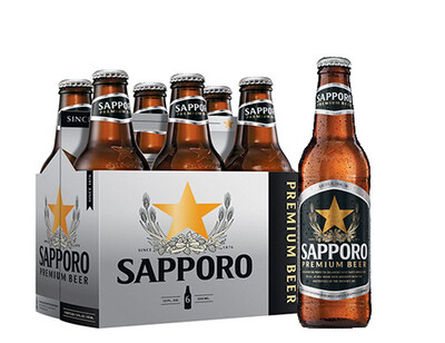 Sapporo 6pk 12oz Bottles