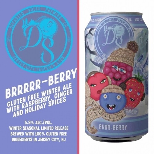 Departed Soles Brrr-Berry Winter Ale G.F.. 6pk 12oz Cans