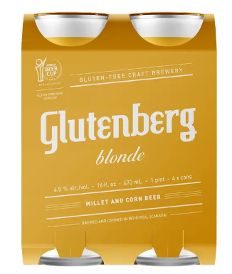 Glutenberg Blonde G.F. 4pk 16oz Cans