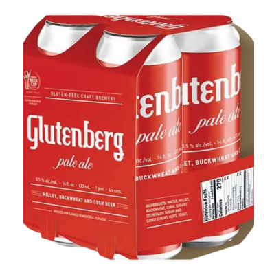 Glutenberg Pale Ale G.F. 4pk 16oz Cans