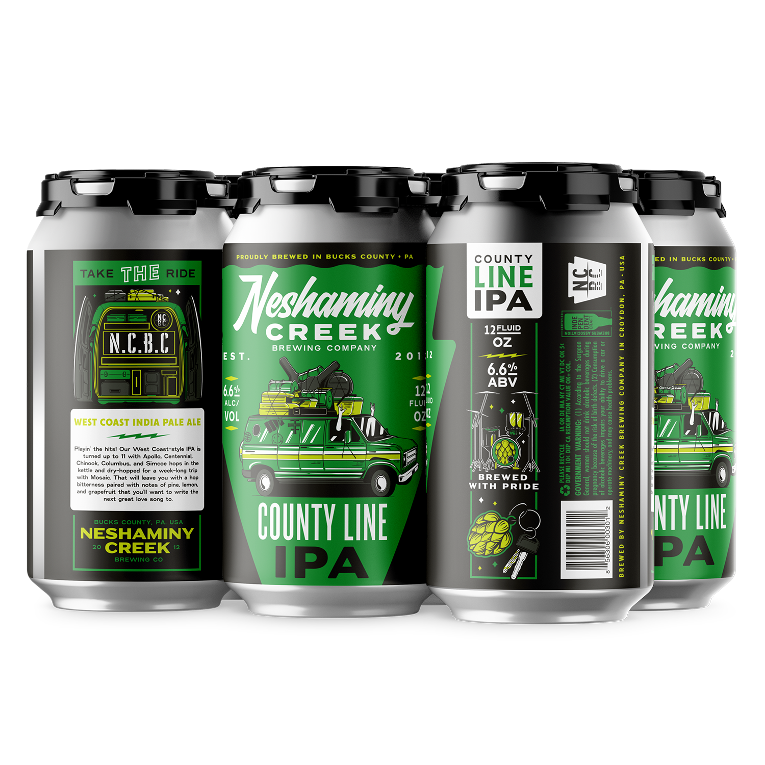 Neshaminy Creek Countyline IPA 6pk 12oz Cans