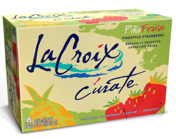 La Croix Curate Pineapple Strawberry 8pk 12oz Cans