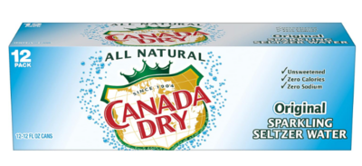 Canada Dry Original Seltzer 12pk 12oz Cans