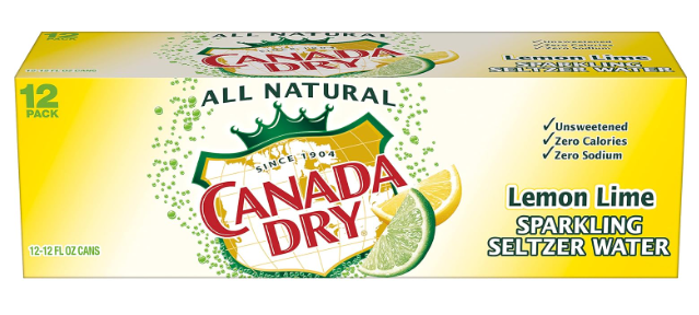 Canada Dry Lemon Lime Seltzer 12pk 12oz Cans