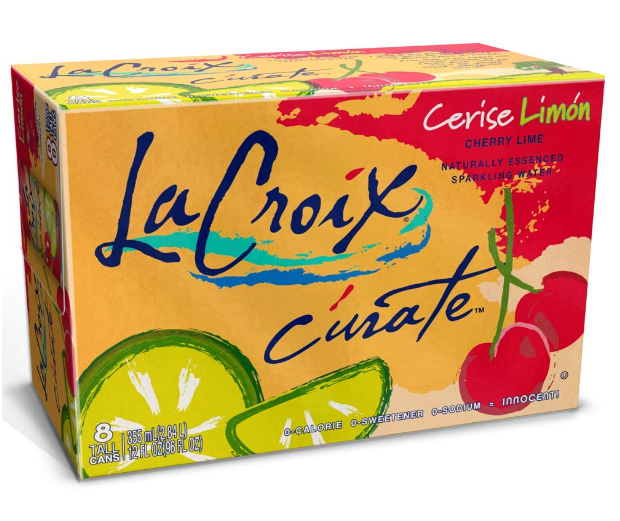 La Croix Curate Cherry Lime 8pk 12oz Cans