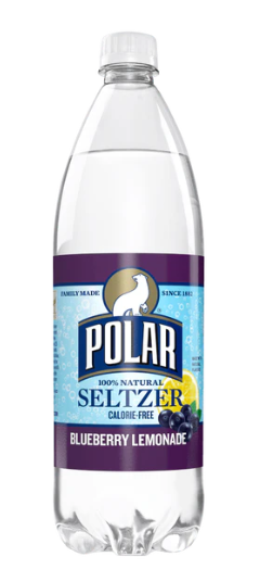 Polar Seltzer Blueberry Lemonade 1 Liter Bottle