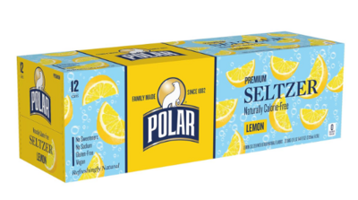 Polar Seltzer Lemon 12pk 12oz Cans