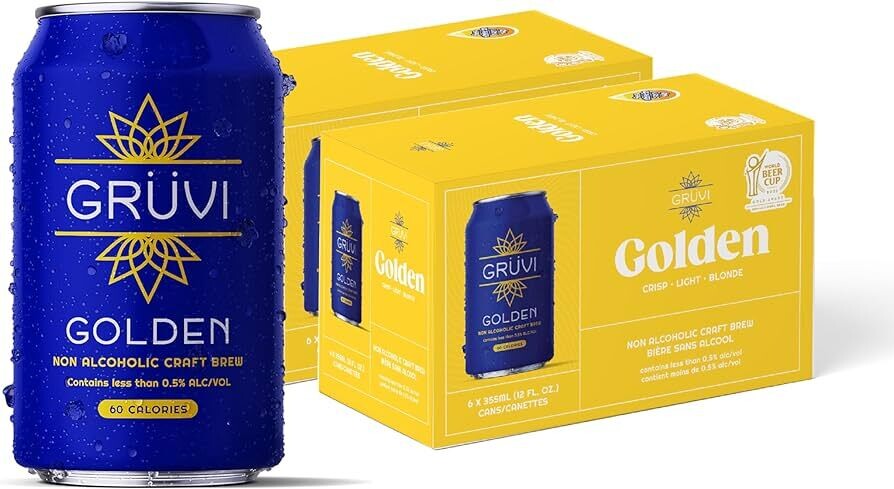 Gruvi Golden Lager 6pk 12oz Cans