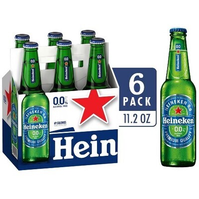 Heineken 0.0 6pk 12oz Bottles
