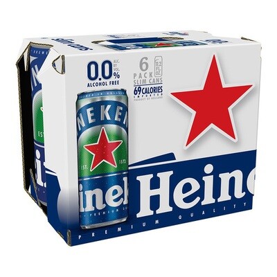 Heineken 0.0 6pk 12oz Cans