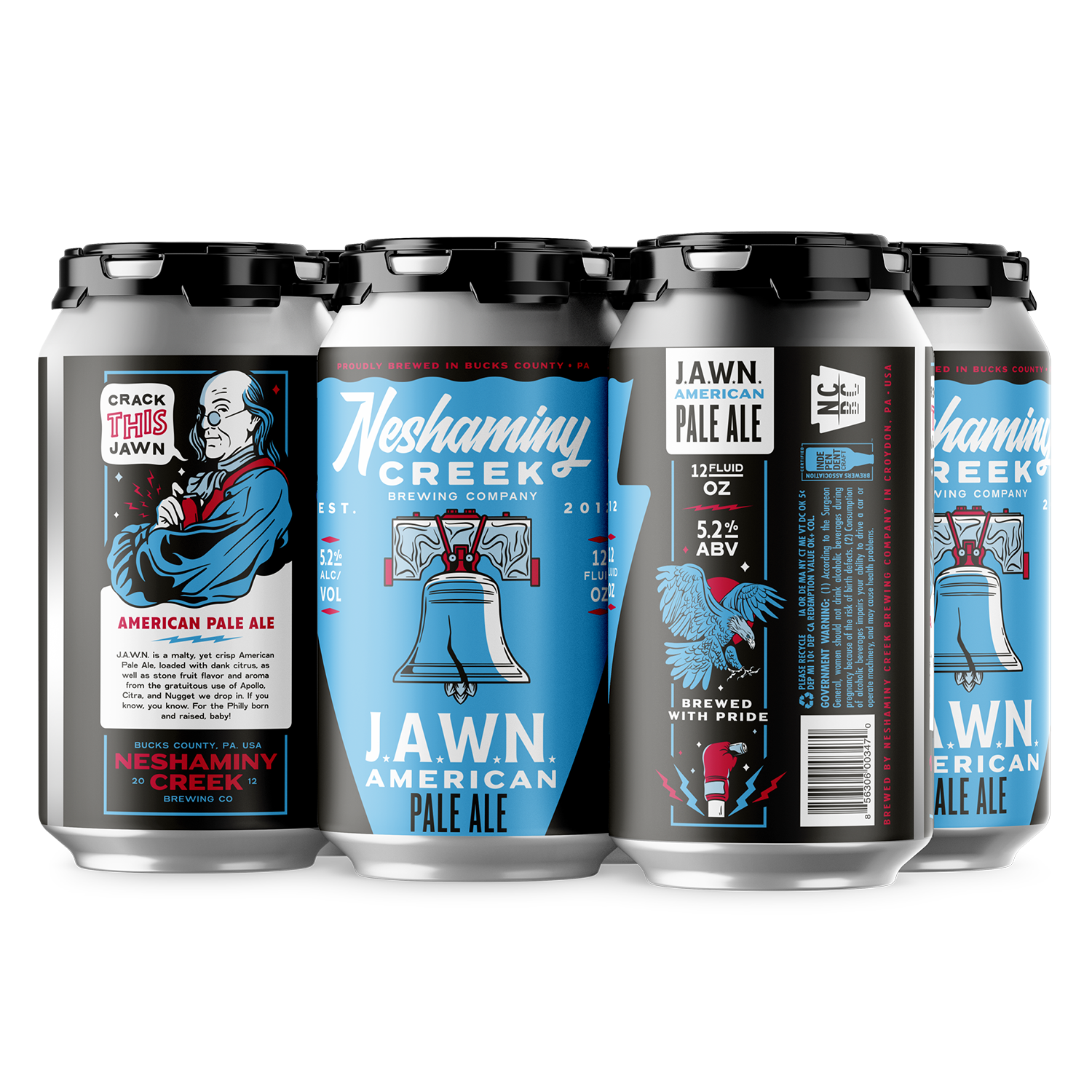 Neshaminy Creek J.A.W.N. Pale Ale 6pk 12oz Cans