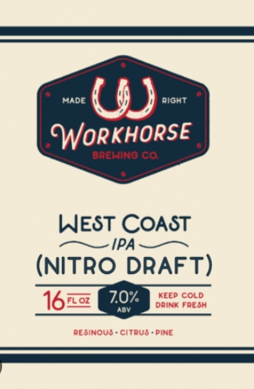 Workhorse West Coast IPA 6pk 12oz Cans