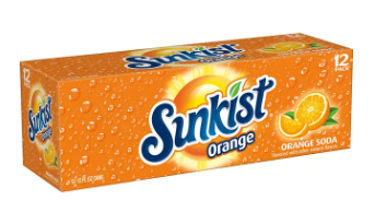 Sunkist Orange Soda 12pk 12oz Cans