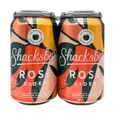 Shacksbury Rose Cider 4pk 12oz Can