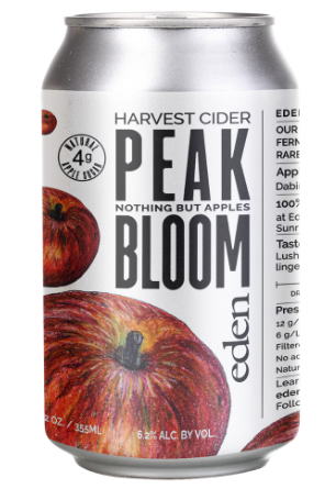 Eden Harvest Peak Bloom Cider 4pk 12oz Cans