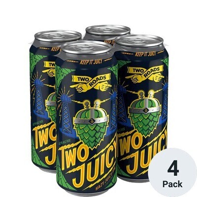 Two Roads Two Juicy NEDIPA 4pk 16oz Cans
