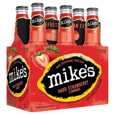 Mike&#39;s Hard Lemonade Strawberry 6pk 12oz Bottles