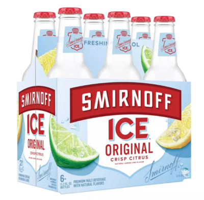 Smirnoff Ice 6pk 12oz Bottles