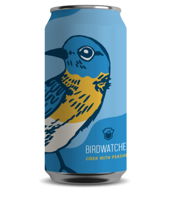 Ploughman Birdwatcher Peach Cider 4pk 12oz Cans