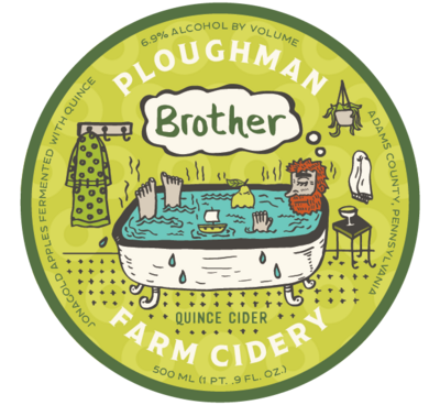Ploughman Brother Quince Cider 500ml Bottle