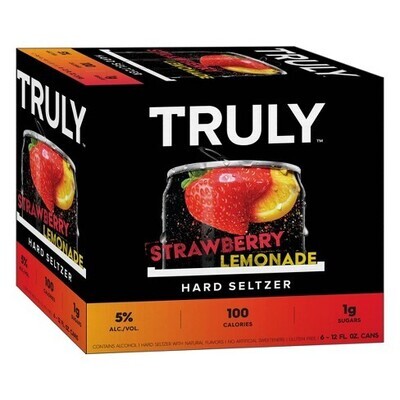 Truly Strawberry Lemonade Seltzer 6pk 12oz Cans