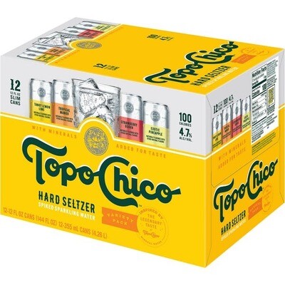 Topo Chico Seltzer Variety 12pk 12oz Cans