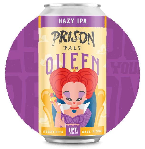 Prison Pals Queen Hazy IPA 4pk 16oz Cans